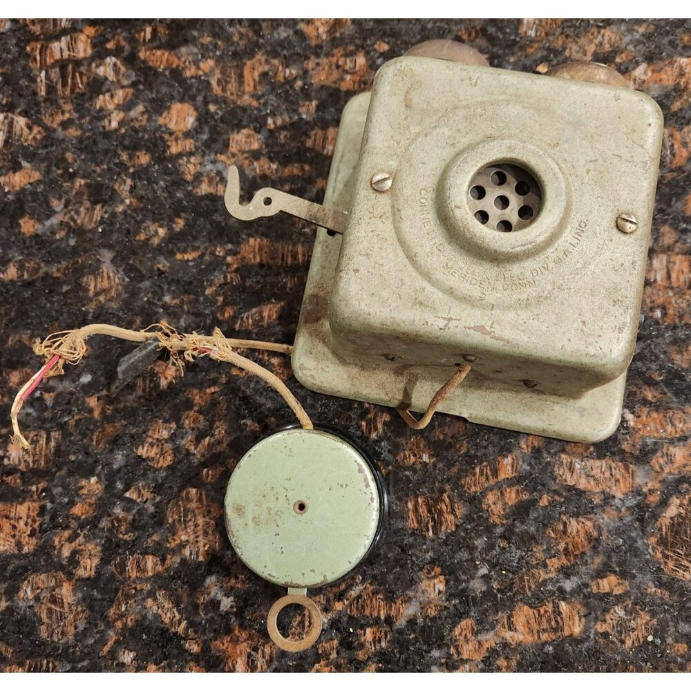 Connecticut Conn Tel Elec Telephone Intercom Transmitter Hotel Ringer Parts Vtg